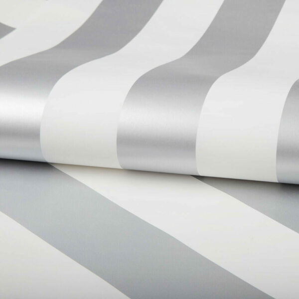Silver Stripe Wallpaper