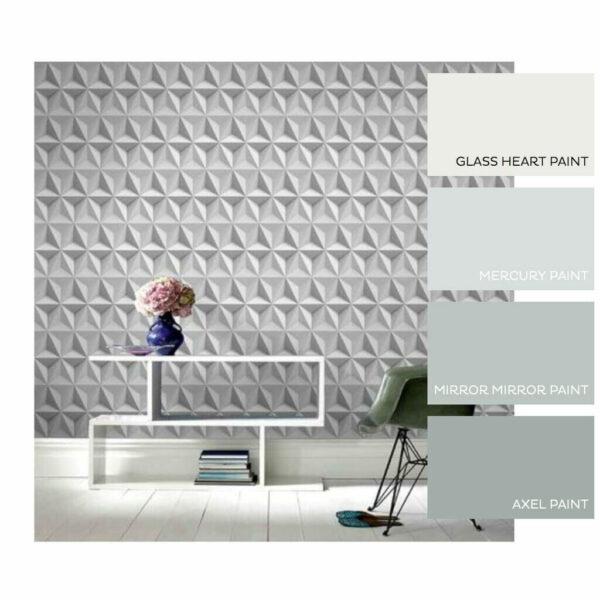 Origami Grey Wallpaper