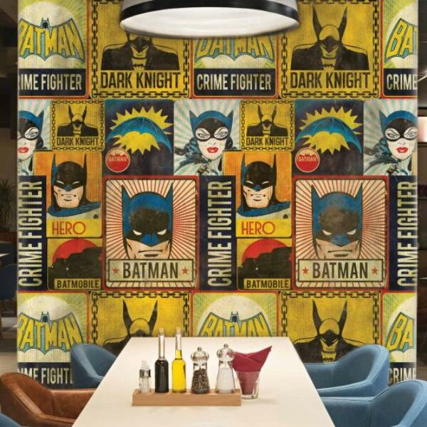 Retro Batman Mural
