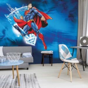 Superman & Logo Mural