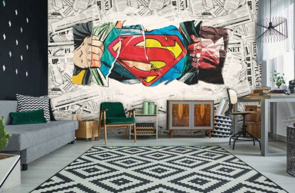 Superman's Logo Mural