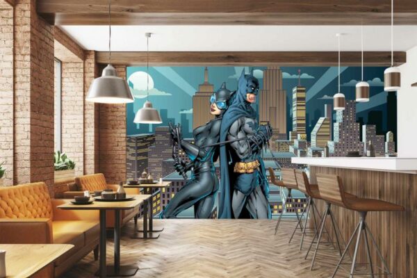 Batgirl & Batman Mural