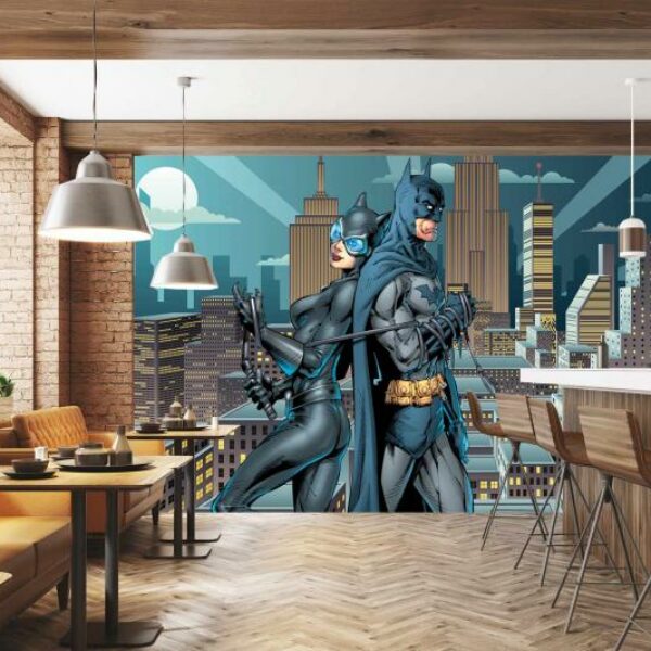 Batgirl & Batman Mural