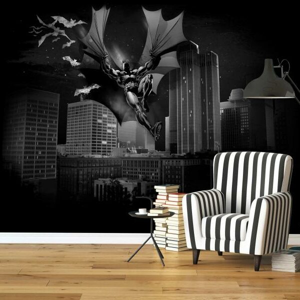 Batman At Night Mural