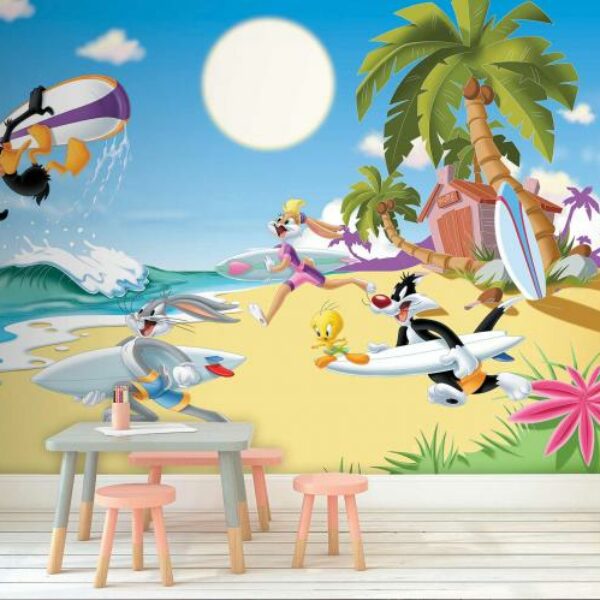 Looney Tunes Beach Mural