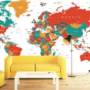 Colourful World Map - 2