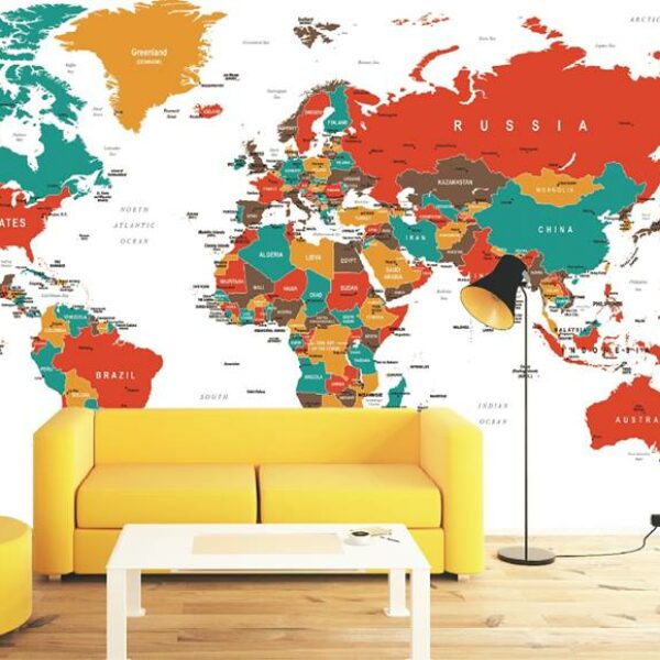 Colourful World Map - 2