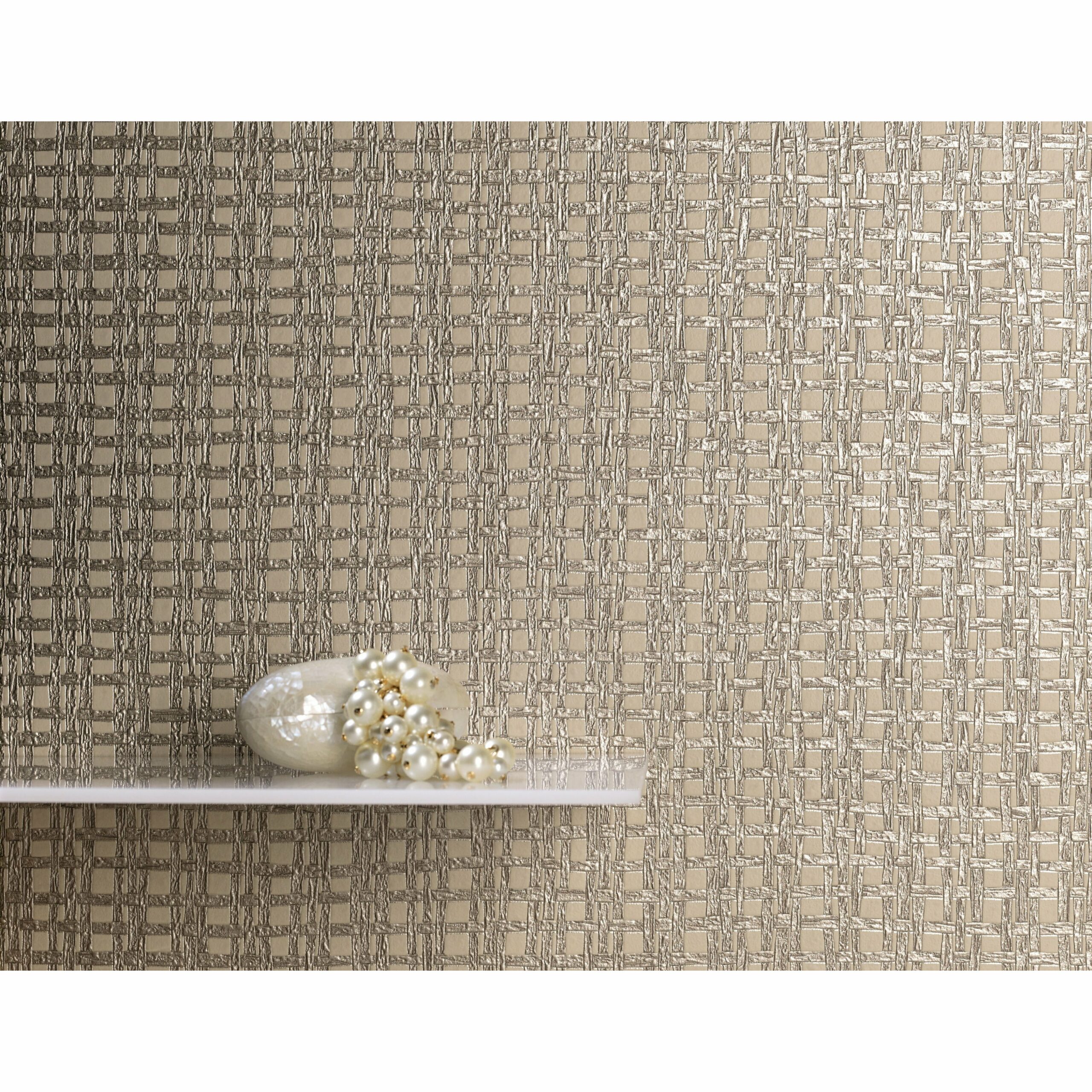 Babousa Embossed Tile Effect - Textured - Déco Wallpaper