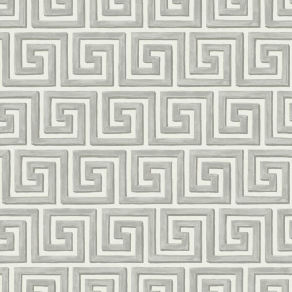 Grey / Off White Queens Key Wallpaper