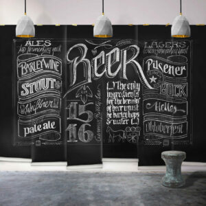 Chalkboard Beer Mural