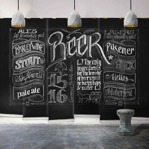 Chalkboard Beer Mural