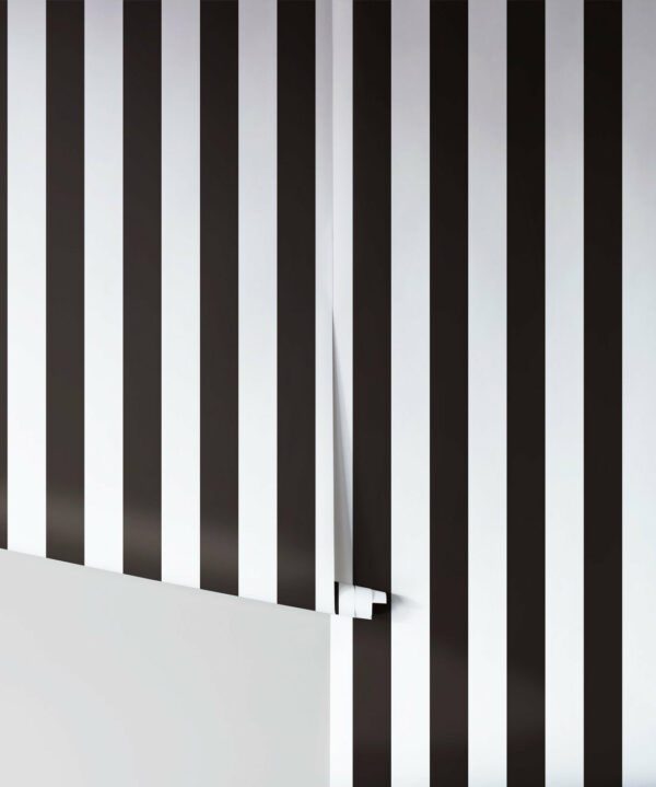 Black & White Stripe Wallpaper