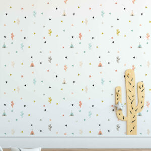 Teepee & Cactus Wallpaper