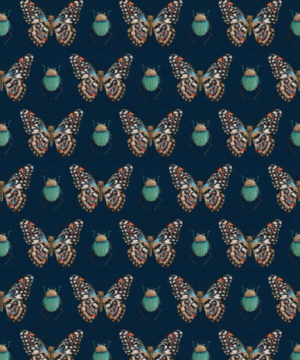 Beetle & Butterfly Wallpaper