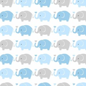 Blue Grey Baby Elephants
