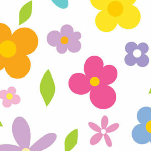 Coloured Flowers Wallpaper