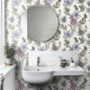 Thistle Wallpaper - Lilac / Cerise