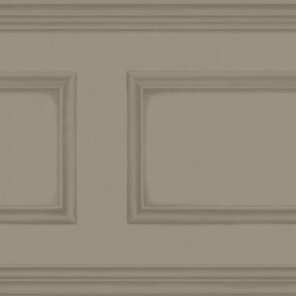 Charcoal Grey Library Frieze Wallpaper