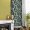 Botanical Tropical Leaves Wallpaper - Textured
