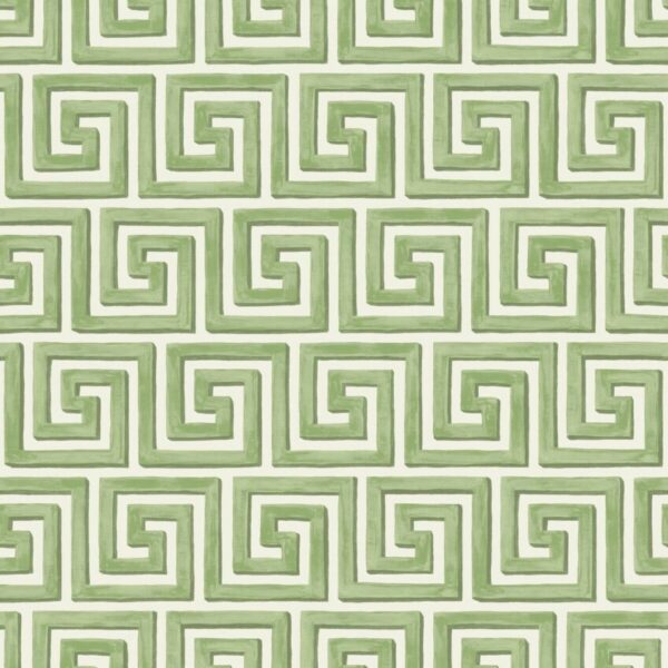 Green / Cream Queens Key Wallpaper