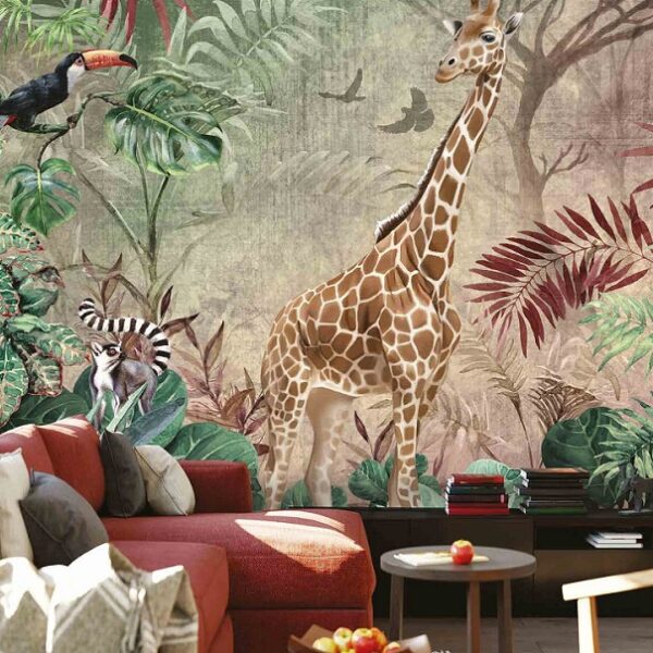 Amazon Giraffe Wallmural – A312