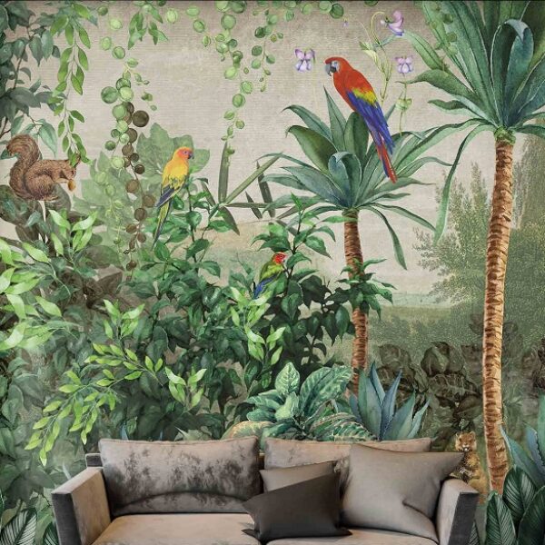Amazon Parrot Wallmural – A315