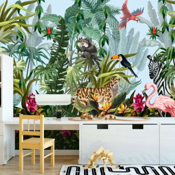 Amazon Jungle Kids Wallpaper Wallmural
