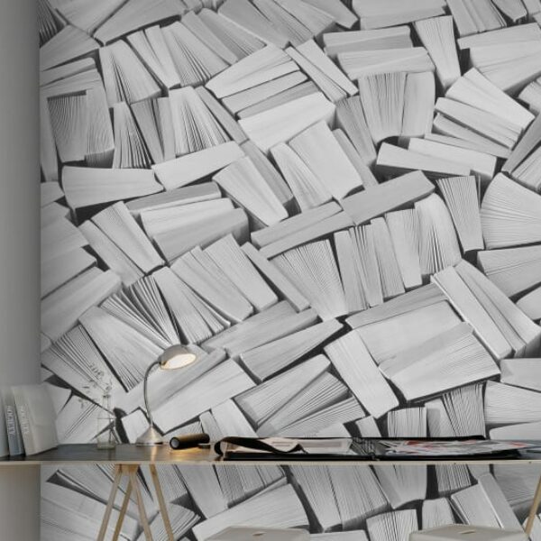 Books Mural – White – Premium