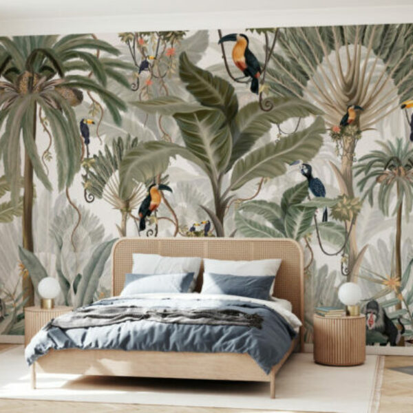 Exotic Jungle Mural – Bright