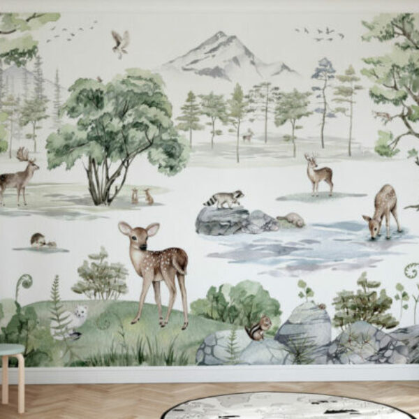 Deer Forest Mural