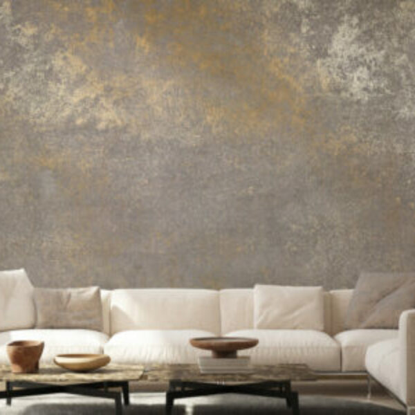 Gold on Concrete Wall Mural