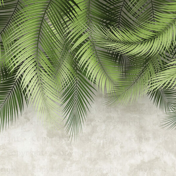 Palm Leaves Pattern Mural - Green | FJ312