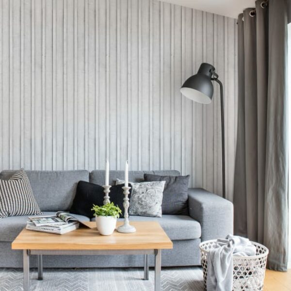 Swedish Cottage Mural - White - Premium