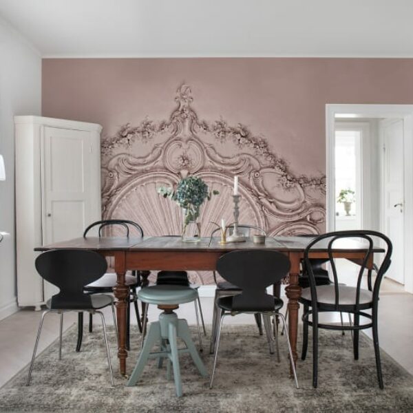 Stucco Gloria Mural - Dusty Pink - Premium