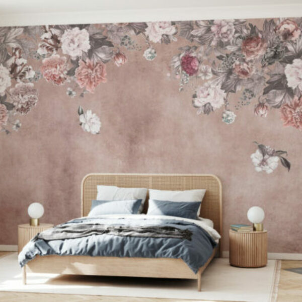 Vintage Flower Wall - Pink