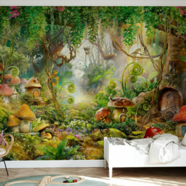 Mushroom Village Mural