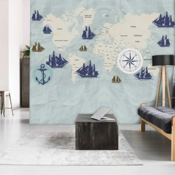 Sailing Maps Mural