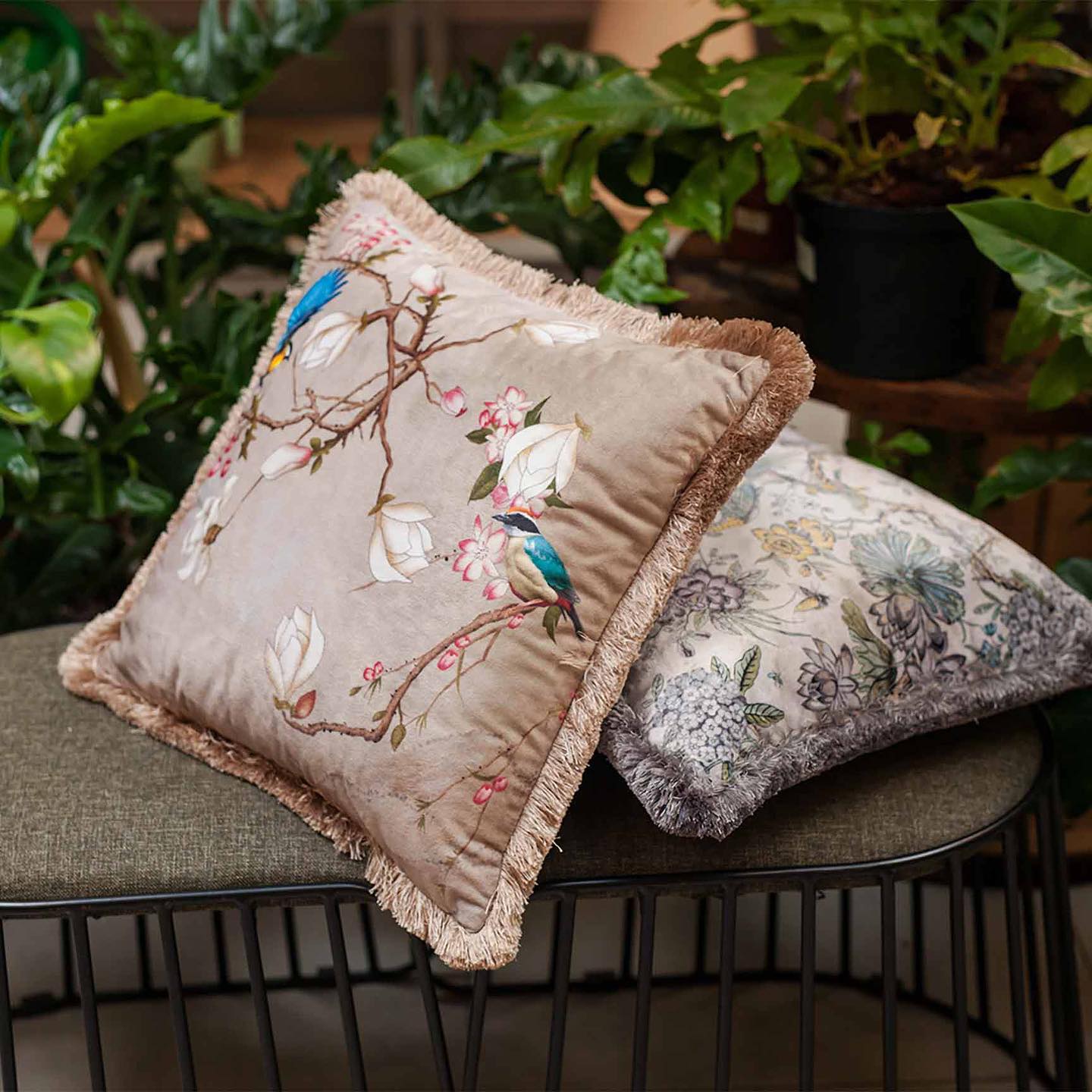 Our range of Premium Cushion covers to go with your Designers Curtains. Match them or style them as per your theme.
 Know more about our Cushions range