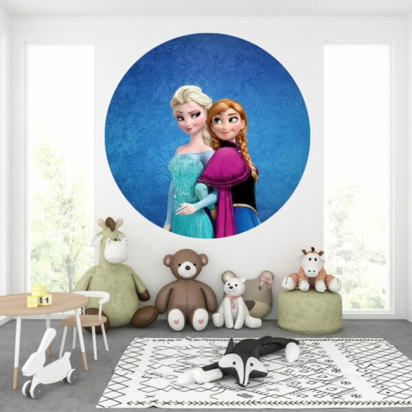Frozen Elsa & Anna - Circle Art
