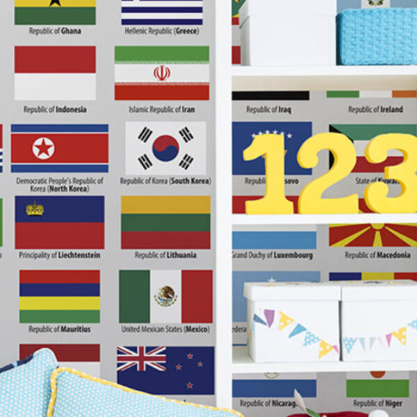 Flags of Sovereign States Mural - Premium