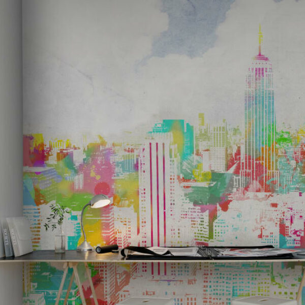 Happy New York Mural - Premium