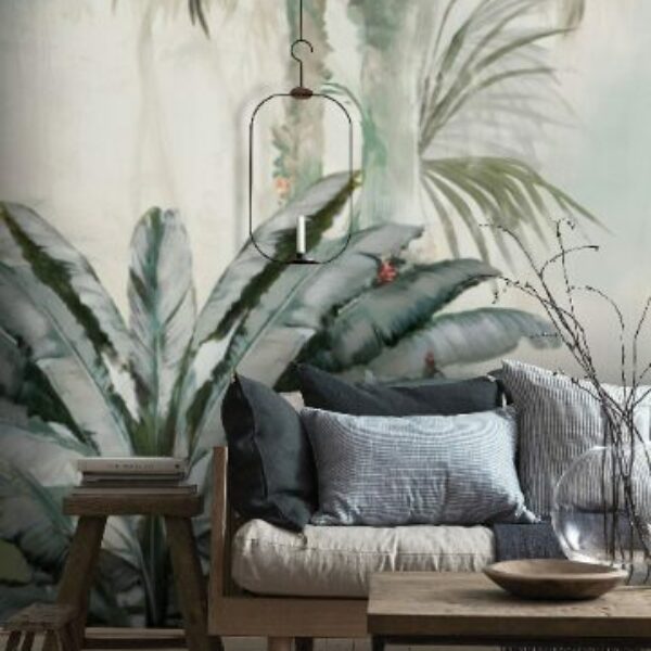 Amazon Forest Green Palm Leaves Wallmural