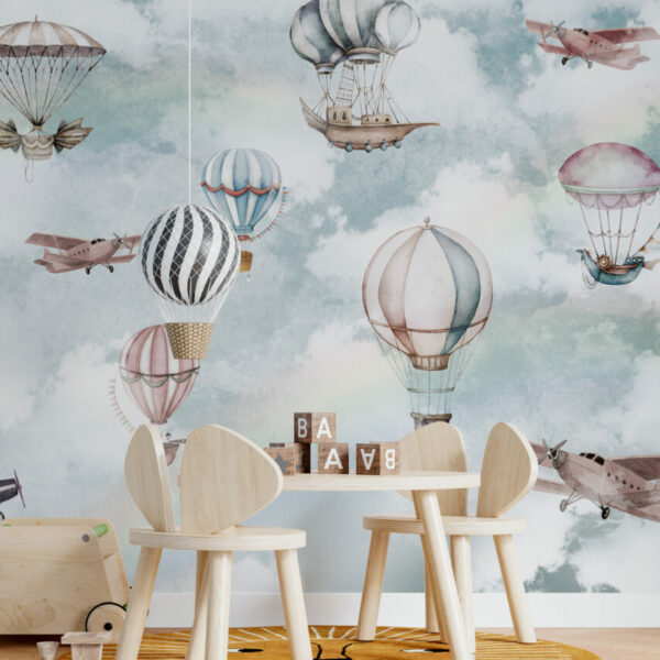 Balloon and Animal Wallpaper