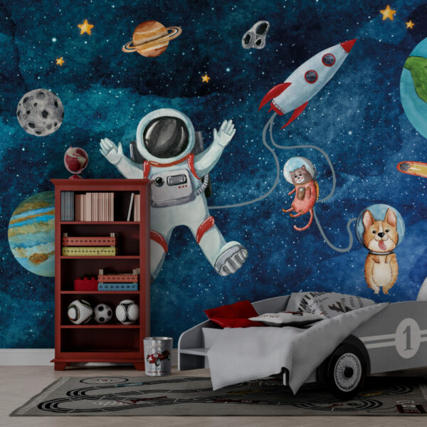Astronaut Spaceship Wall Murals