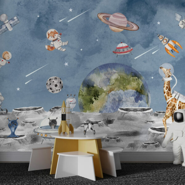 Space Theme Kids Murals