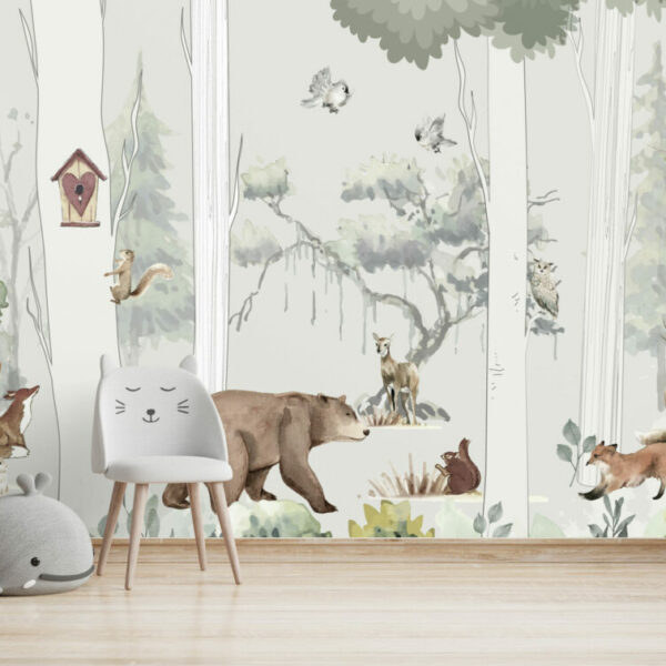 Animals in The Forest Wall Murals