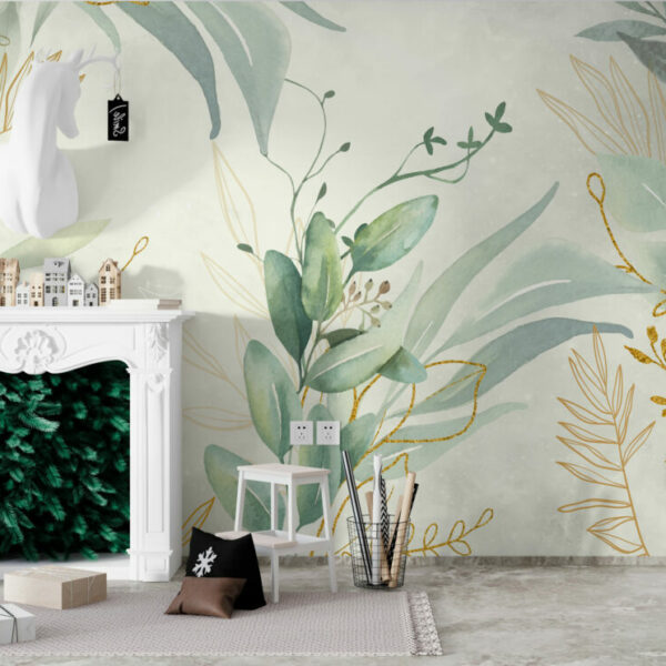 Plant Leaves 3D Photo Wall Murals