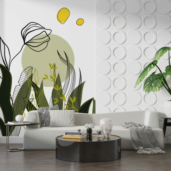 Boohoo Bushes Flowery Abstract Wall Decals