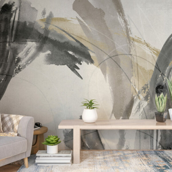 Abstract Oil Painting Brush Wall Murals