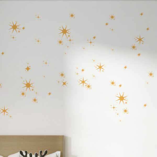 Stars Wall Decals Gold Silver Wall Decals